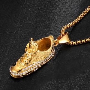 Stainless Steel Hip Hop Sneaker Shoes Necklace